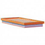 Led-Sengeramme Voksbrun 90X200 Cm Heltre Furu