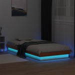 Led-Sengeramme Voksbrun 90X200 Cm Heltre Furu