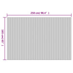 Romdeler Svart 165X250 Cm Bambus