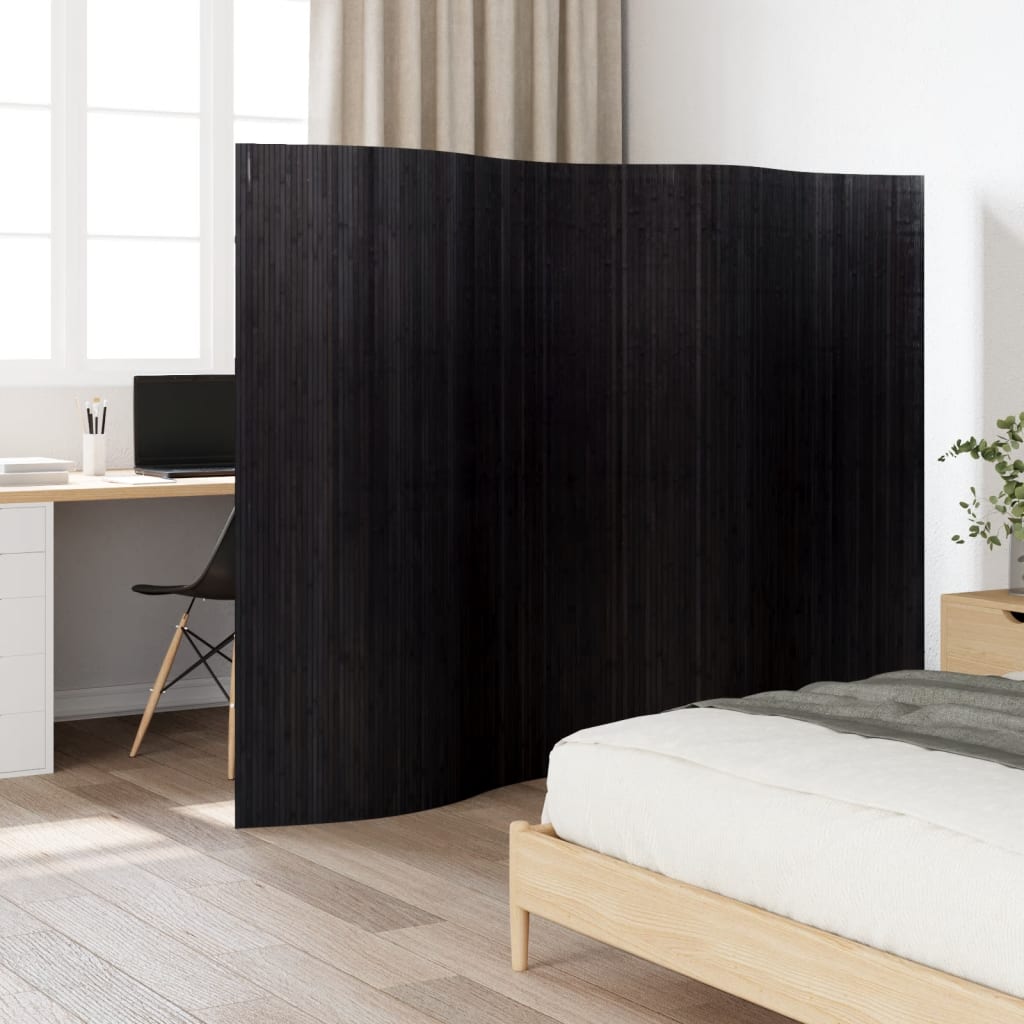 Romdeler Svart 165X250 Cm Bambus