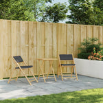 Sammenleggbart Hagebord 55X55X75 Cm Bambus