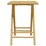 Sammenleggbart Hagebord 55X55X75 Cm Bambus