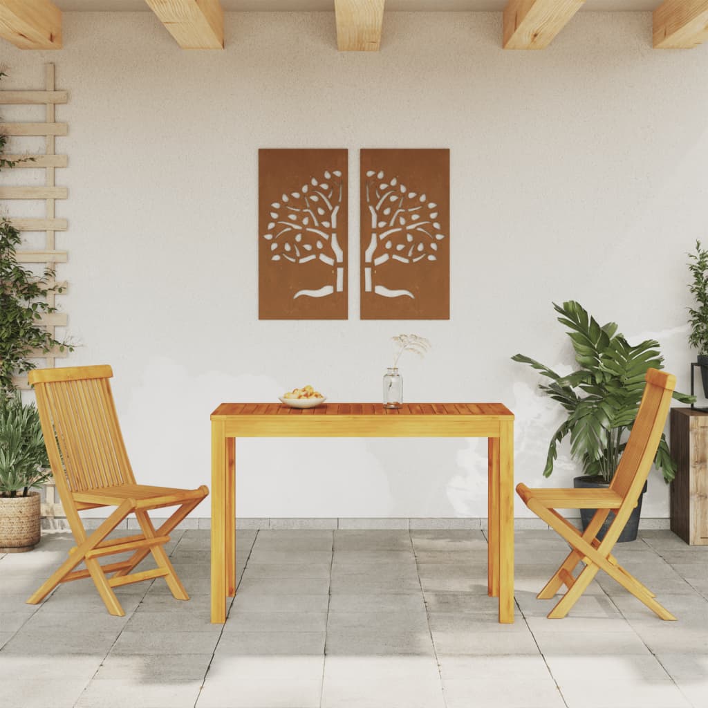 Utendørs Spisebord 110X55X75 Cm Heltre Akasie