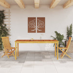 Utendørs Spisebord 180X90X75 Cm Heltre Akasie