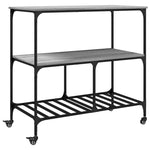 Kjøkkentralle Grå Sonoma 100X50X95 Cm Konstruert Tre