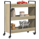 Kjøkkentralle Sonoma Eik 70X30X82 Cm Konstruert Tre
