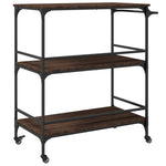 Kjøkkentralle Brun Eik 100,5X50X105 Cm Konstruert Tre