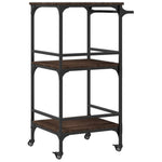 Kjøkkentralle Brun Eik 60,5X50X105 Cm Konstruert Tre