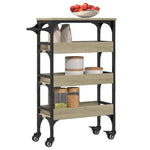 Kjøkkentralle Sonoma Eik 53X20X76 Cm Konstruert Tre
