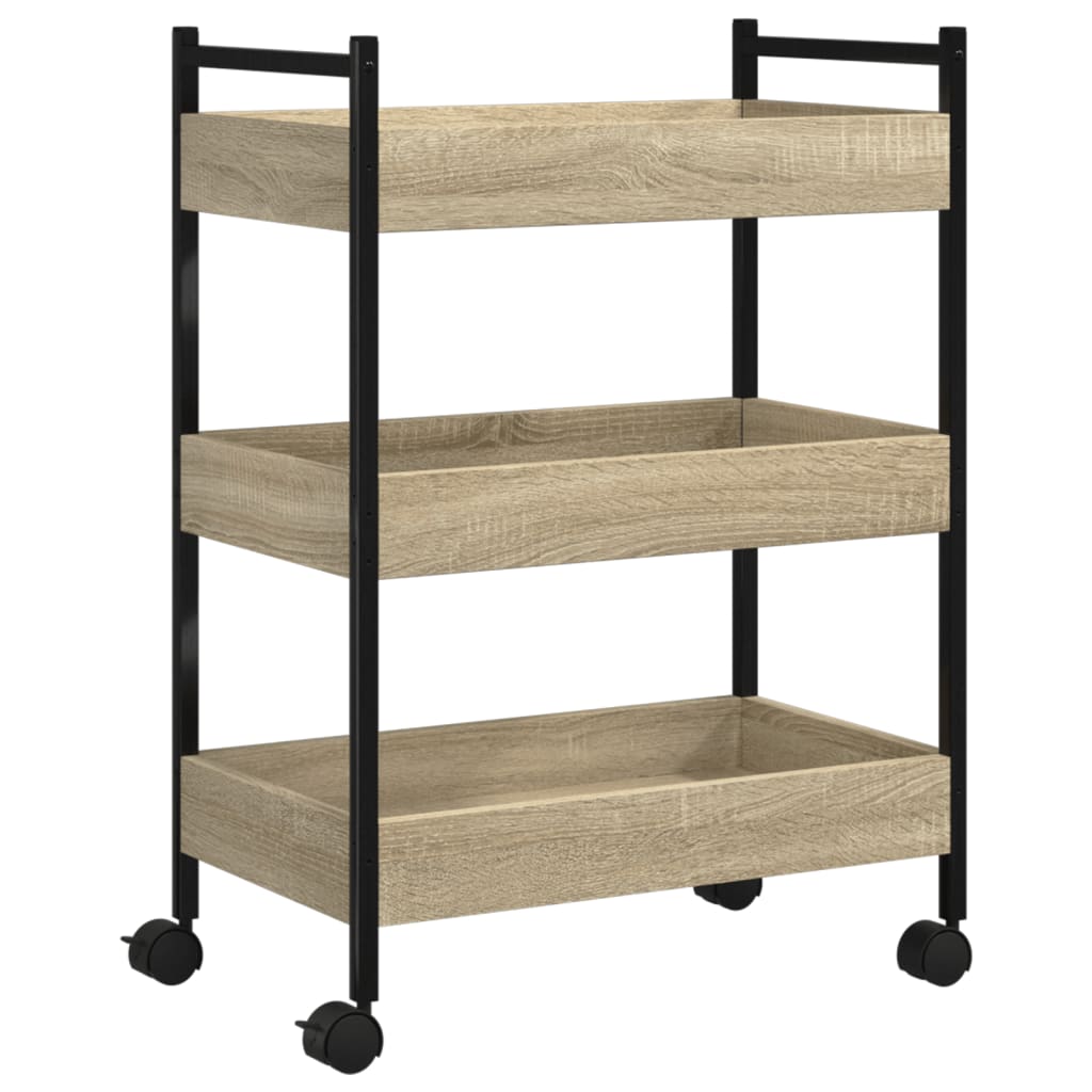 Kjøkkentralle Sonoma Eik 50X30X70 Cm Konstruert Tre