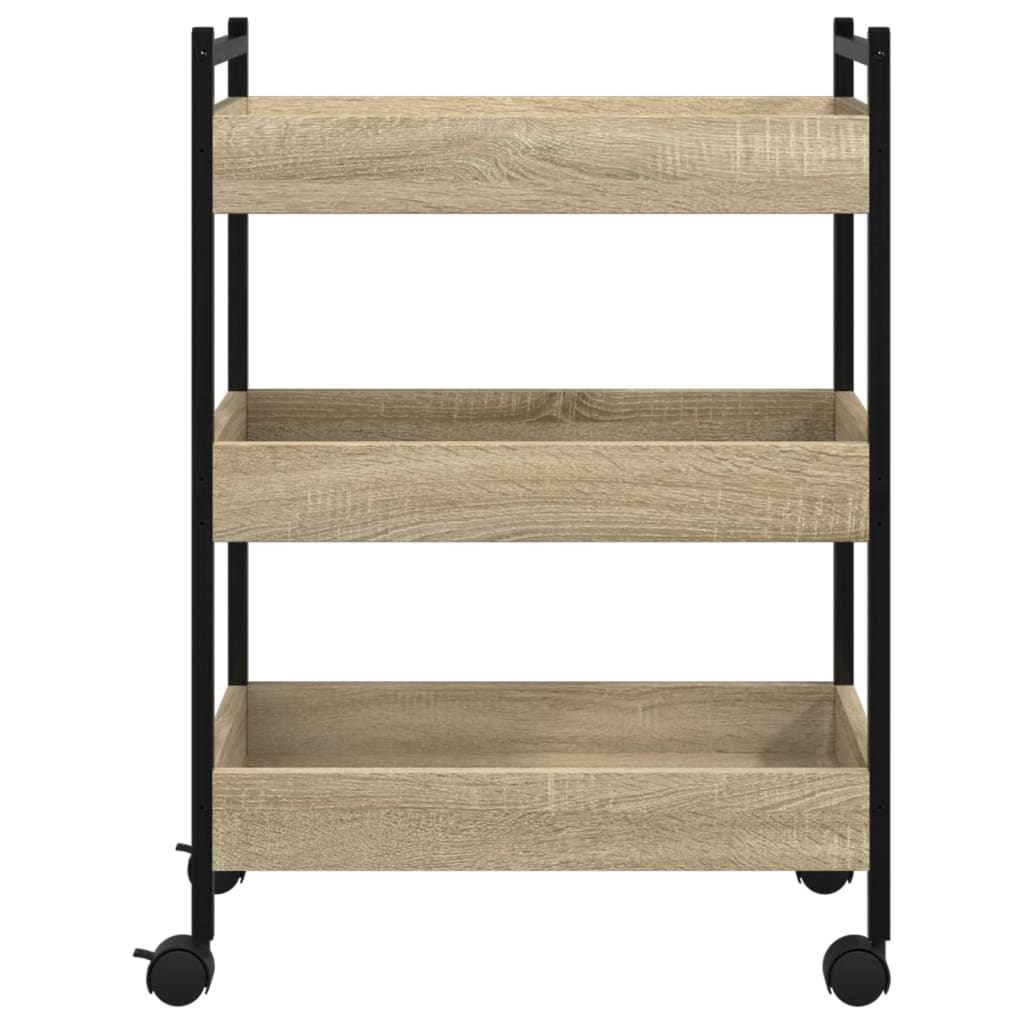 Kjøkkentralle Sonoma Eik 50X30X70 Cm Konstruert Tre