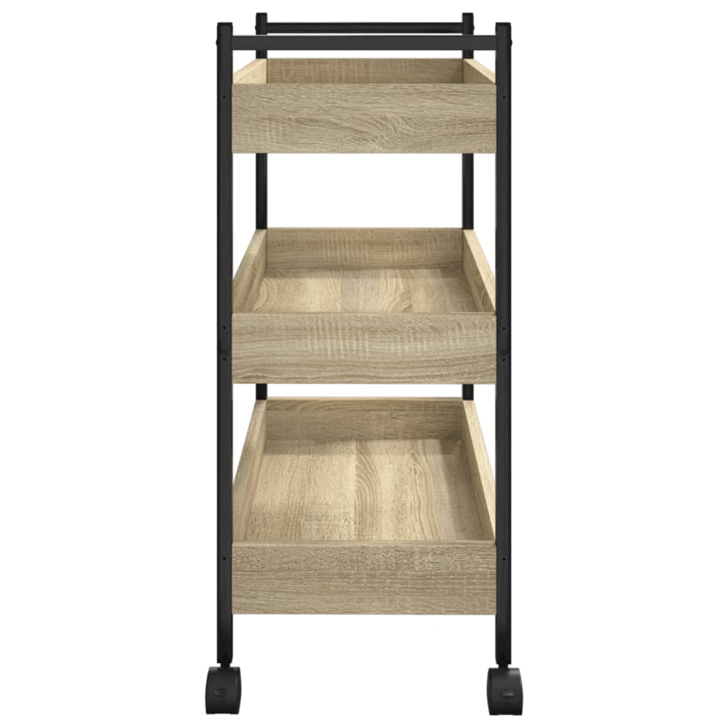 Kjøkkentralle Sonoma Eik 50X30X70 Cm Konstruert Tre