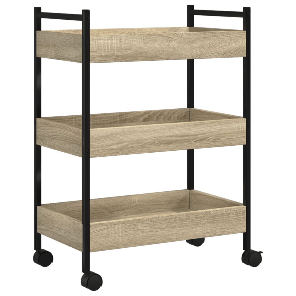 Kjøkkentralle Sonoma Eik 50X30X70 Cm Konstruert Tre