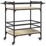 Kjøkkentralle Sonoma Eik 82X40X78,5 Cm Konstruert Tre