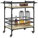 Kjøkkentralle Sonoma Eik 82X40X78,5 Cm Konstruert Tre