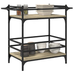 Kjøkkentralle Sonoma Eik 82X40X78,5 Cm Konstruert Tre