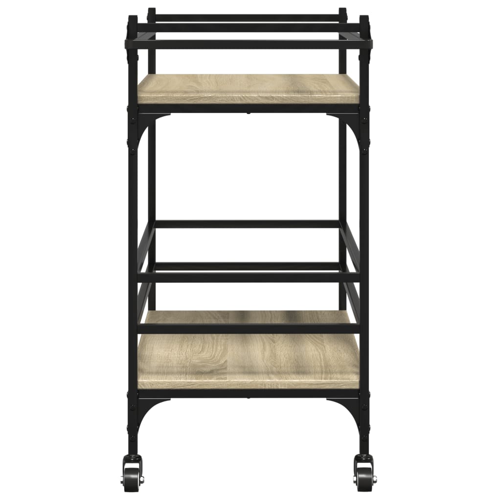 Kjøkkentralle Sonoma Eik 82X40X78,5 Cm Konstruert Tre