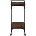 Kjøkkentralle Brun Eik 60,5X31X72,5 Cm Konstruert Tre