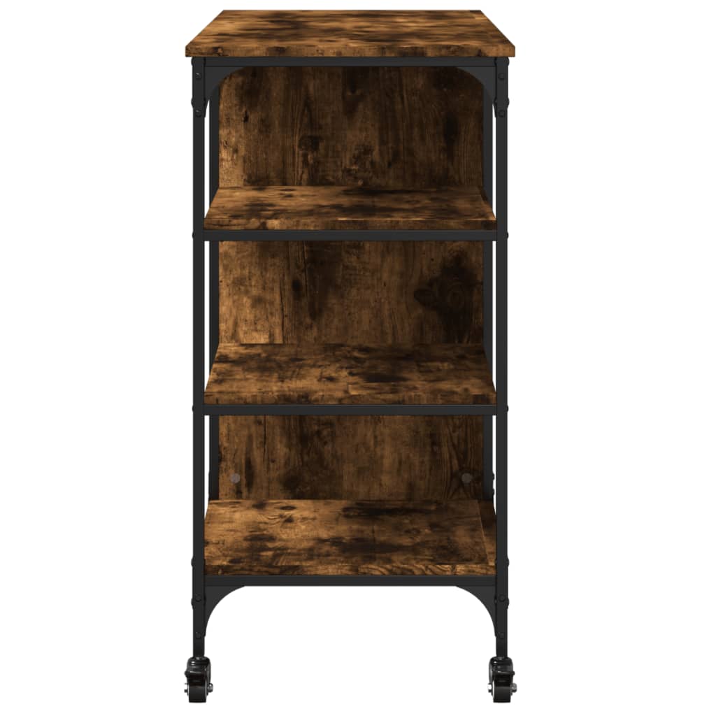 Kjøkkentralle Røkt Eik 100X45X89,5 Cm Konstruert Tre