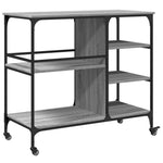 Kjøkkentralle Grå Sonoma 100X45X89,5 Cm Konstruert Tre