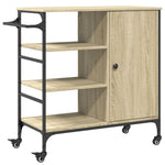 Kjøkkentralle Sonoma Eik 87,5X38,5X84,5 Cm Konstruert Tre