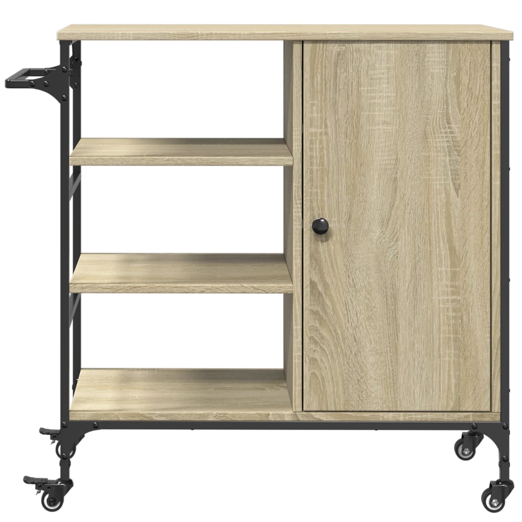 Kjøkkentralle Sonoma Eik 87,5X38,5X84,5 Cm Konstruert Tre