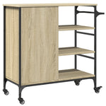 Kjøkkentralle Sonoma Eik 87,5X38,5X84,5 Cm Konstruert Tre