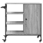 Kjøkkentralle Grå Sonoma 87,5X38,5X84,5 Cm Konstruert Tre
