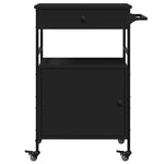 Kjøkkentralle Svart 56X43X89,5 Cm Konstruert Tre
