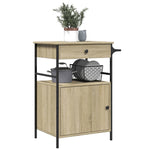 Kjøkkentralle Sonoma Eik 56X43X89,5 Cm Konstruert Tre