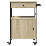 Kjøkkentralle Sonoma Eik 56X43X89,5 Cm Konstruert Tre