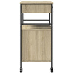 Kjøkkentralle Sonoma Eik 56X43X89,5 Cm Konstruert Tre