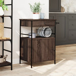 Kjøkkentralle Brun Eik 56X43X89,5 Cm Konstruert Tre