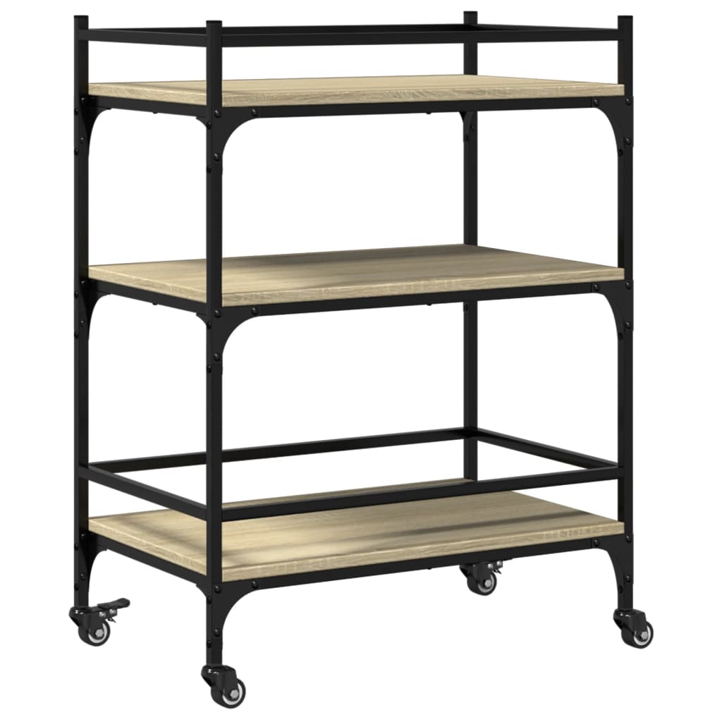 Kjøkkentralle Sonoma Eik 65X40X86,5 Cm Konstruert Tre