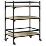 Kjøkkentralle Sonoma Eik 65X40X86,5 Cm Konstruert Tre