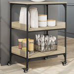 Kjøkkentralle Sonoma Eik 60X41X80,5 Cm Konstruert Tre