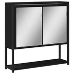 Baderomsspeil Svart 60X16X60 Cm Konstruert Tre