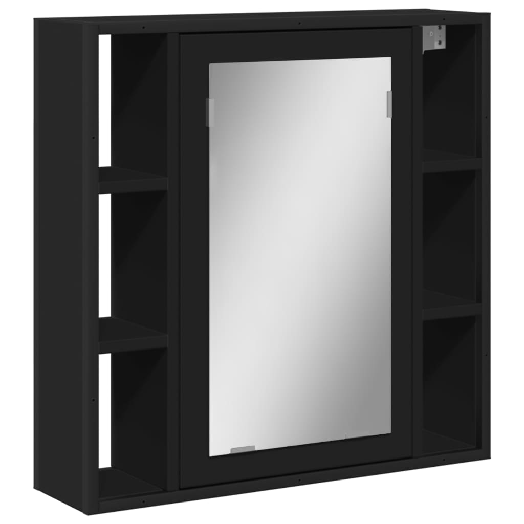 Speilskap Til Baderom Svart 60X16X60 Cm Sponplate