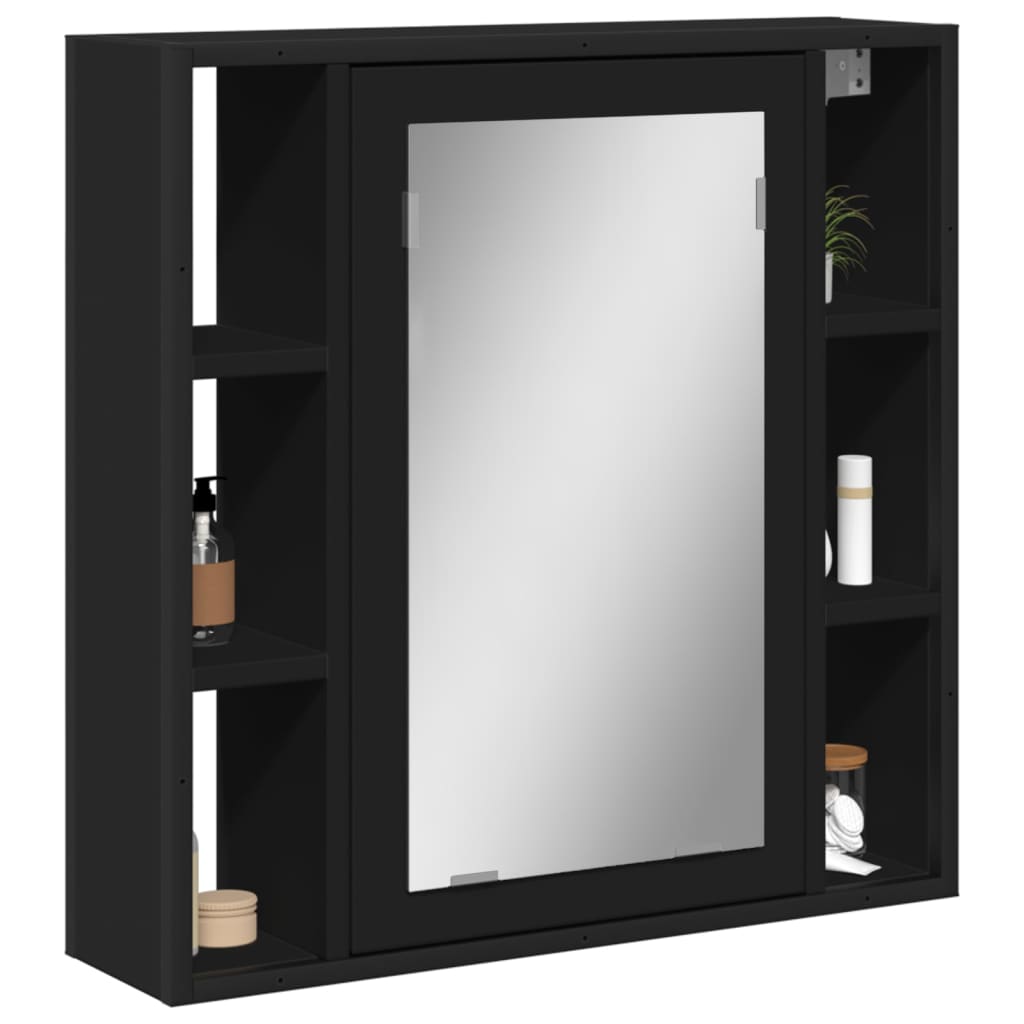 Speilskap Til Baderom Svart 60X16X60 Cm Sponplate