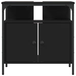 Servantskap Svart 60X30X60 Cm Konstruert Tre