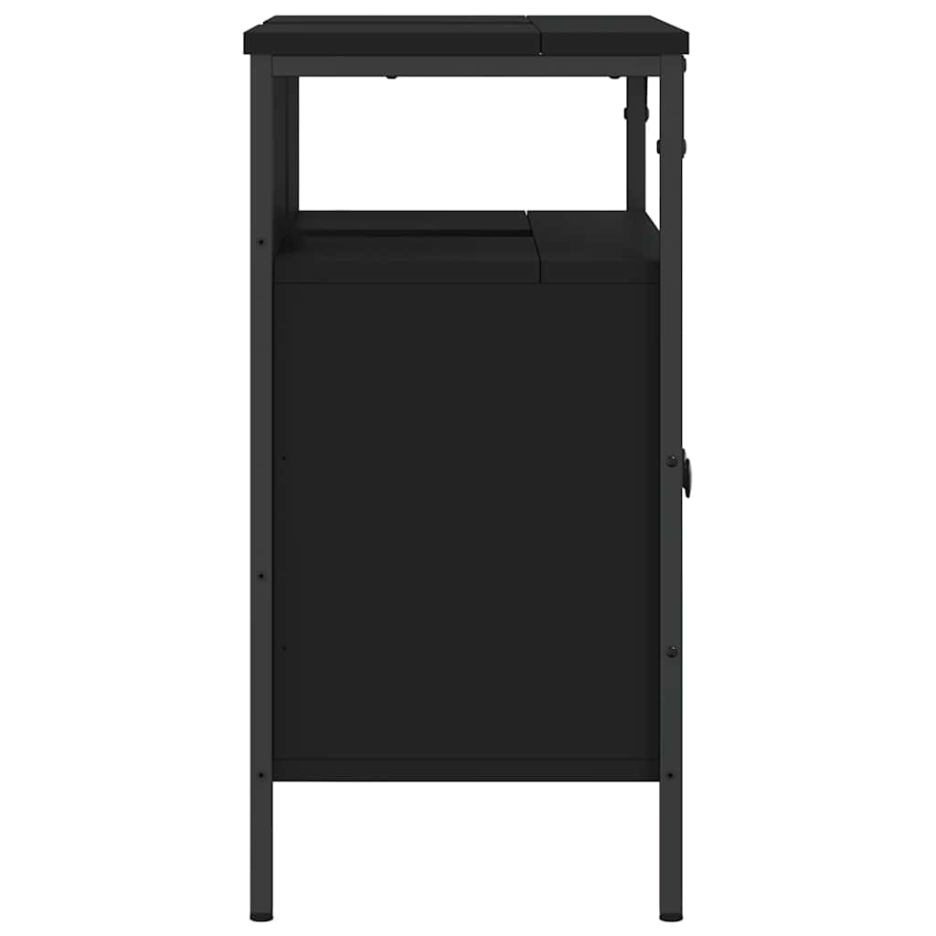 Servantskap Svart 60X30X60 Cm Konstruert Tre
