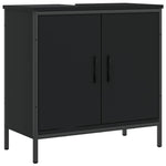 Servantskap Svart 60X30X60 Cm Konstruert Tre