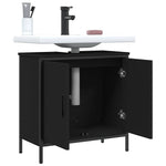 Servantskap Svart 60X30X60 Cm Konstruert Tre