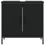 Servantskap Svart 60X30X60 Cm Konstruert Tre