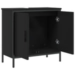 Servantskap Svart 60X30X60 Cm Konstruert Tre