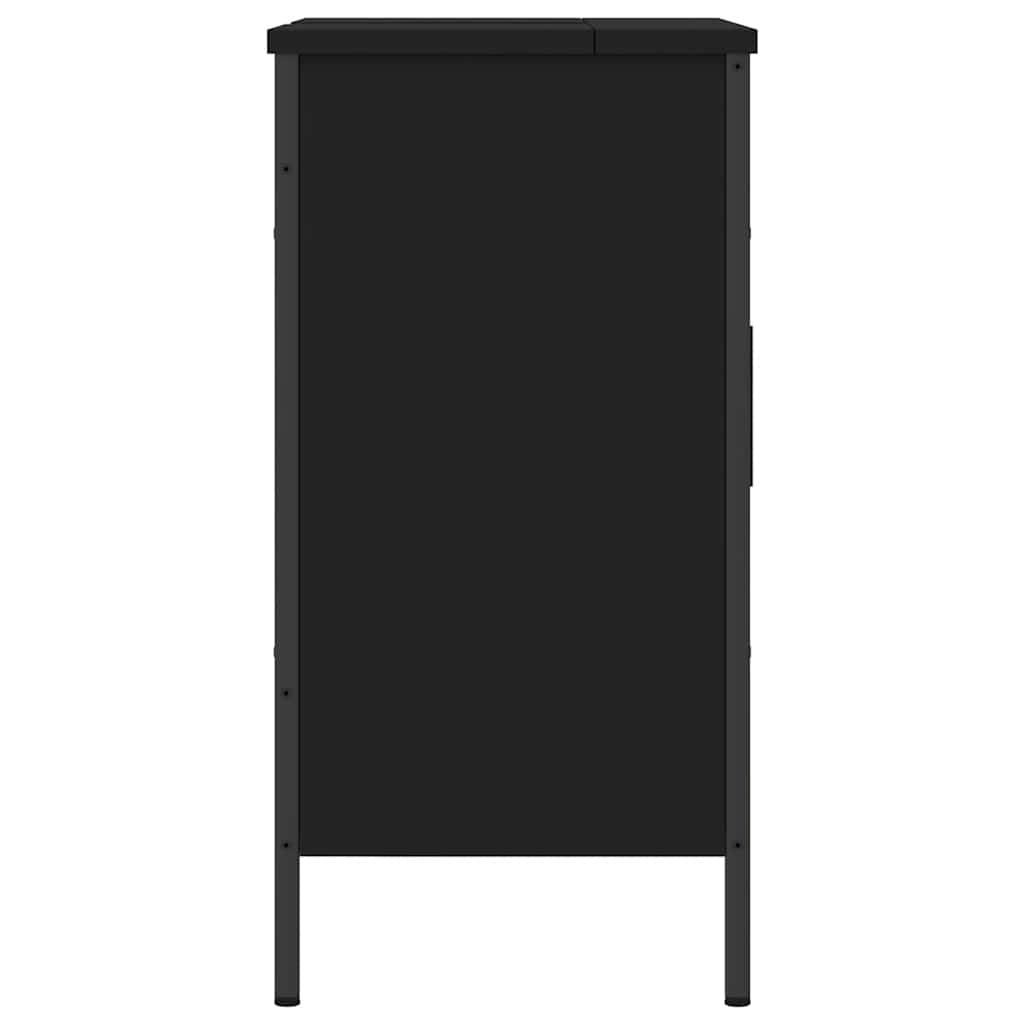 Servantskap Svart 60X30X60 Cm Konstruert Tre