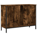 Servantskap Røkt Eik 80X30X60 Cm Konstruert Tre