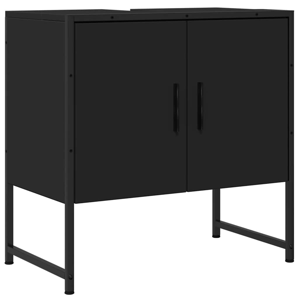 Servantskap Svart 60X33X60 Cm Konstruert Tre