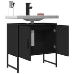 Servantskap Svart 60X33X60 Cm Konstruert Tre