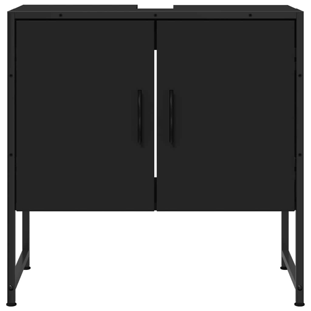 Servantskap Svart 60X33X60 Cm Konstruert Tre